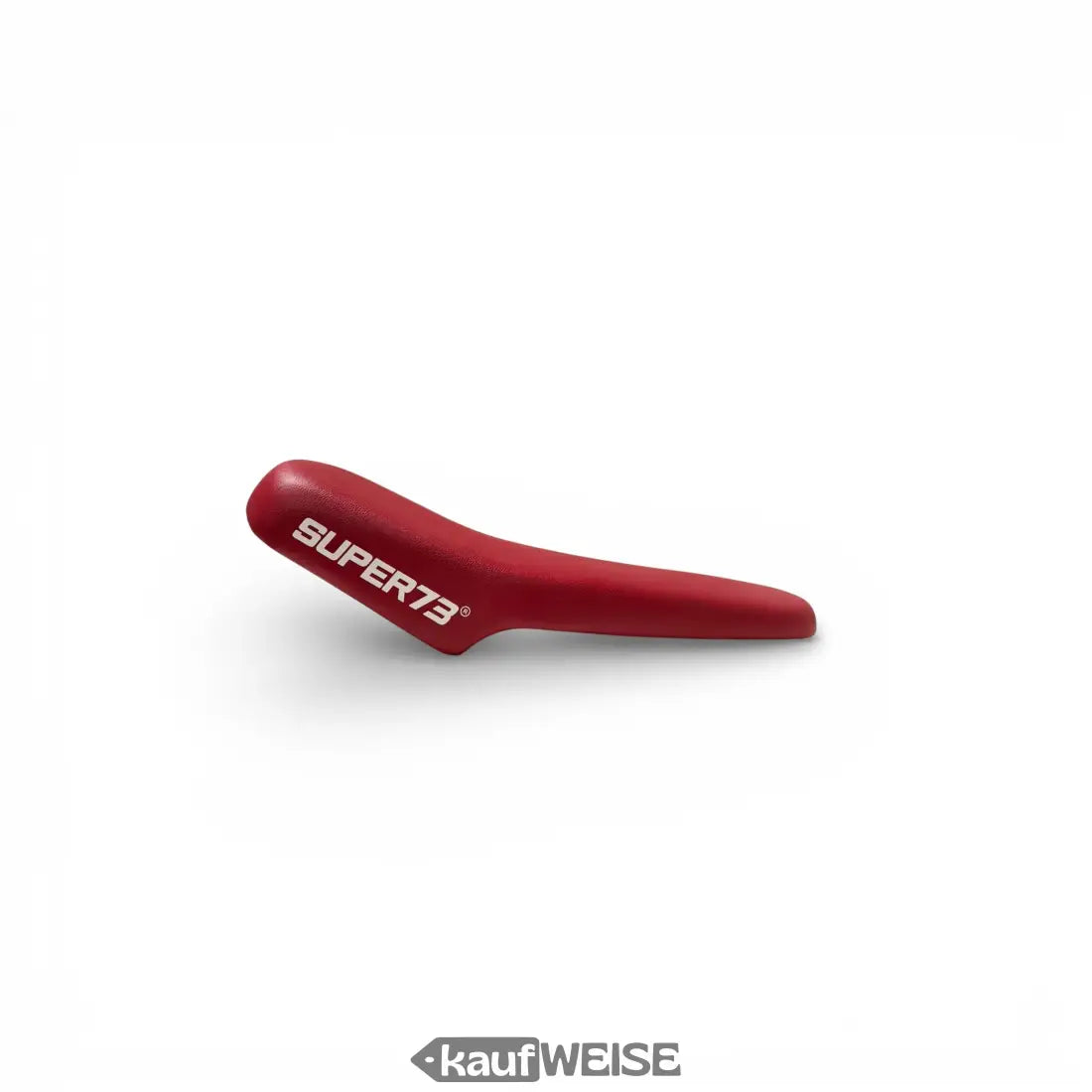 Roter Super73 ZG Sattel mit ergonomischem Design und Mattfinish
