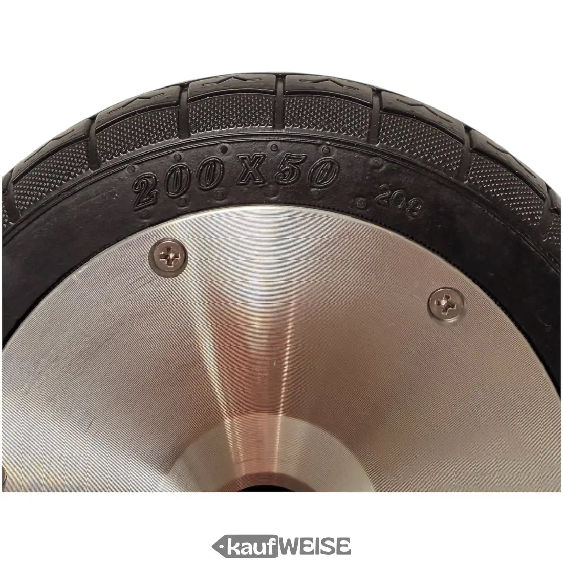 Silberner E-Scooter-Nabenmotor 36V 350W mit schwarzem Vollgummireifen