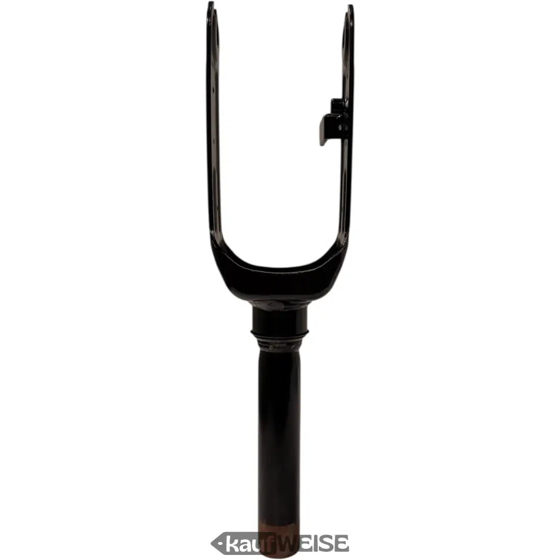 Schwarze matte Ninebot Max G30 Vorderradgabel mit Rosttint unten