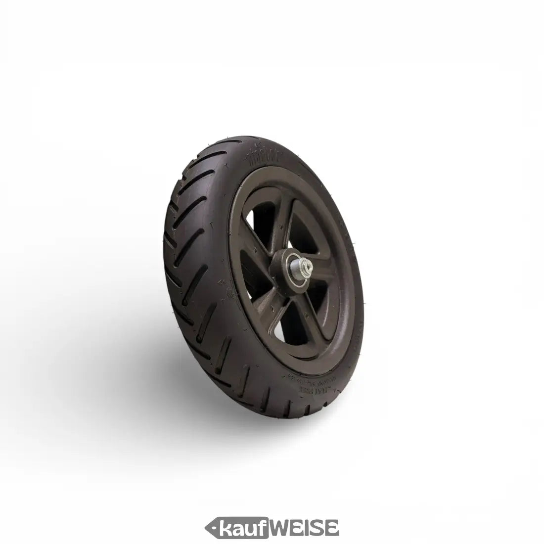 Original Segway-Ninebot Vorderrad-Gabel Set mit schwarzem 9-Zoll Flat-Free-Reifen und 5-Speichen-Felge